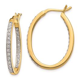 Pure Fire 14kt. Gold 1/2ctw. Lab Grown Diamond Hoop Earrings