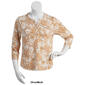 Womens Hasting & Smith 3/4 Sleeve Medallion Pattern Henley - image 3