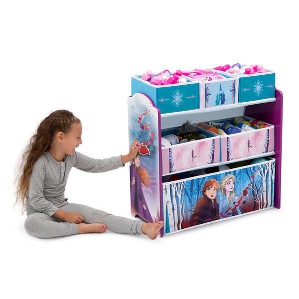 Delta Children Disney Frozen II Six Bin Toy Storage Organizer