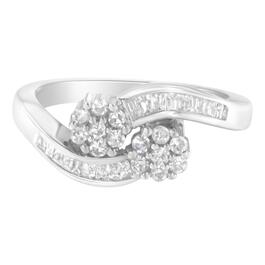 Eternal Promises&#8482; 14kt. White Gold Diamond Bypass Ring