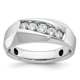 Mens Gentlemens Classics&#40;tm&#41; 14kt. White Gold 1/2ctw. Diamond Ring