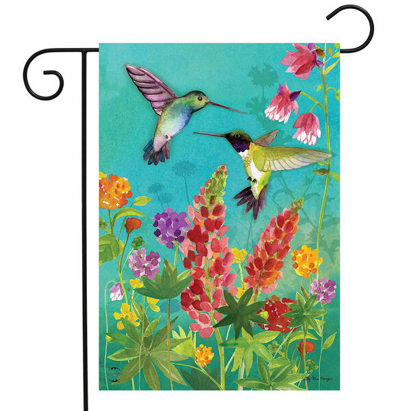 Briarwood Lane Hummingbird Greeting Garden Flag - image 