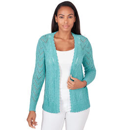 Womens Emaline Athens Solid Long Sleeve Cardigan