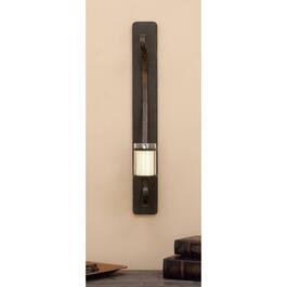 9th & Pike&#174; Black Iron Rustic Candle Wall Sconce