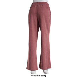 Juniors Pink Rose Chic Comfort Rib Knit Wide Leg Sweatpants
