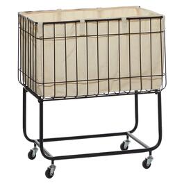 9th & Pike&#40;R&#41; Contemporary Metal Laundry Cart