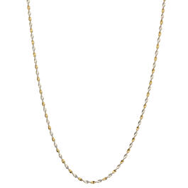 Pure 100 by Danecraft Two-Tone Twist Necklace