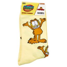 Mens Crazy Socks Garfield Crew Socks