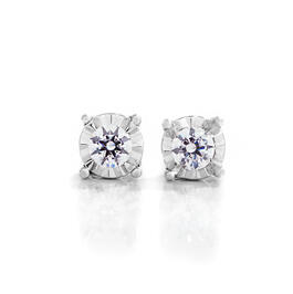 Diamond Classics&#40;tm&#41; 1/6ctw. Diamond Sterling Silver Stud Earrings
