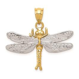 Gold Classics&#40;tm&#41; 14kt. Two-tone Dragonfly Pendant