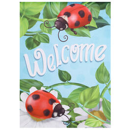 Meadow Creek Welcome Ladybug Garden Flag