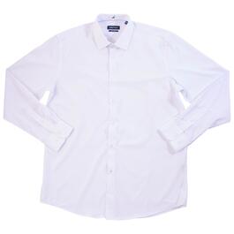 Mens Nautica Slim Fit Dress Shirt - White