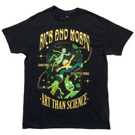 Young Mens Rick & Morty More Art Than Science Graphic Tee