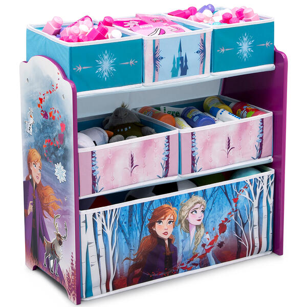 Delta Children Disney Frozen II Six Bin Toy Storage Organizer - image 