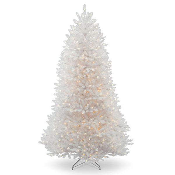 National Tree 7ft. White Pre-lit Dunhill&#40;R&#41; Fir Tree - image 