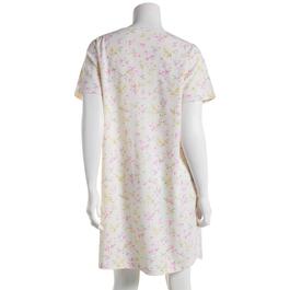 Womens Carole Hochman Short Sleeve Tossed Floral Nightshirt