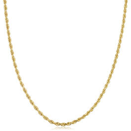 Unisex Gold Classics&#40;tm&#41; 10kt. Yellow Gold 2.7mm 24in. Rope Chain