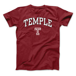Mens Temple University Pride Mascot Short Sleeve College T-Shirt
