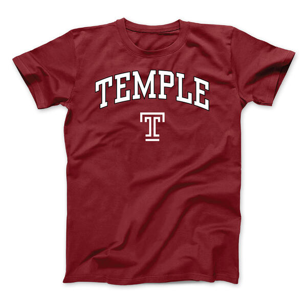 Mens Temple University Pride Mascot Short Sleeve College T-Shirt - image 