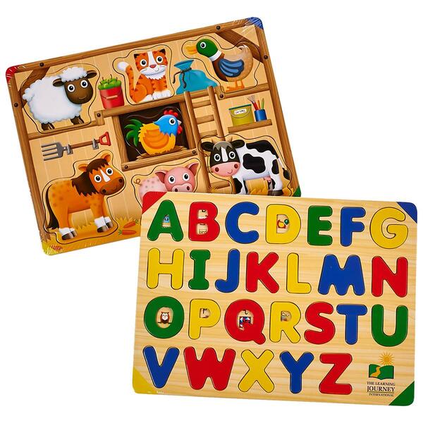 The Learning Journey Lift & Learn ABC Puzzle/Farm Book