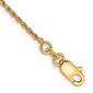 Mens Gold Classics&#8482; 1.15mm. 14k Diamond Cut Rope Chain Bracelet - image 3