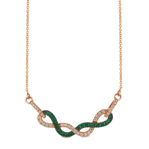 Le Vian&#40;R&#41; Costa Smeralda Emeralds&#40;tm&#41; & Vanilla Diamonds&#40;R&#41; Necklace - image 