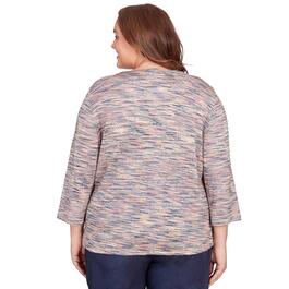 Plus Size Alfred Dunner A Fresh Start Space Dye Tee