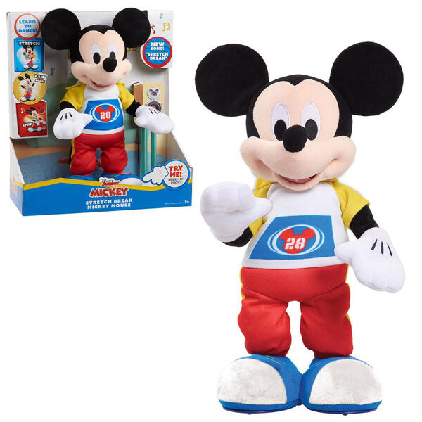 Disney Junior Stretch Break Mickey Mouse Music Plush - image 