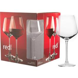 Home Essentials Red Series 20oz. Wine Stem Glasses - Set of 4