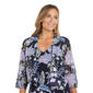 Womens R&M Richards 2pc. Foil Floral Chiffon Jacket Dress - image 4