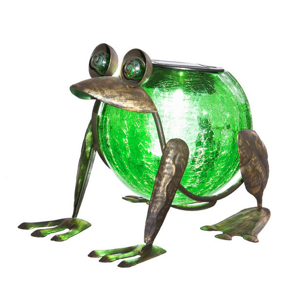 Evergreen Quirky Solar Frog Lantern - image 