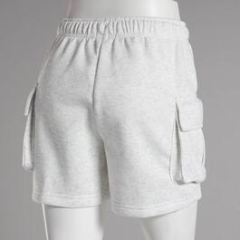 Juniors No Comment Cargo Fleece Lined Shorts