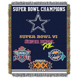NFL Dallas Cowboys Commemorative Series Tapestry Throw