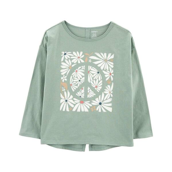 Girls Carter's&#40;R&#41; Peace Knit Top - image 