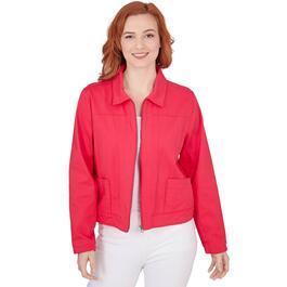 Womens Skye''s The Limit Contemporary Utility Solid Jacket