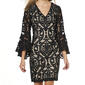 Womens MSK Bell Sleeve Lace Burnout Dress - image 3