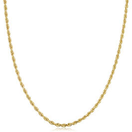 Gold Classics&#40;tm&#41; 10kt. Gold Semi Solid Rope Necklace