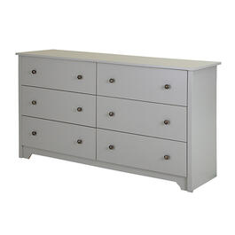 South Shore Vito 6-Drawer Dresser - Soft Grey