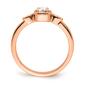 Pure Fire 14kt. Rose Gold Rope Edge Diamond Engagement Ring - image 2