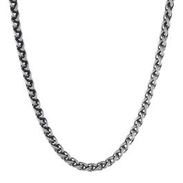 Mens Lynx Stainless Steel Antique Wheat Chain Necklace