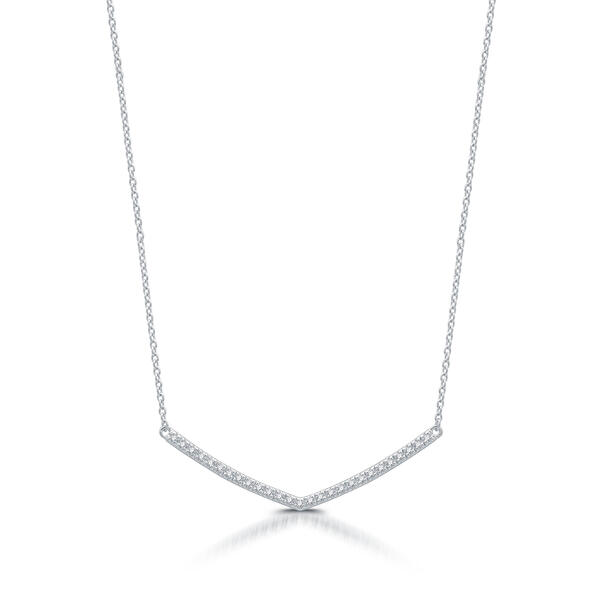 Nova Star&#40;R&#41; Sterling Silver 1/10ctw. Lab Grown Diamond Necklace - image 