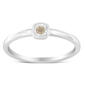 Princess Shaped Diamond Promise Ring - image 2