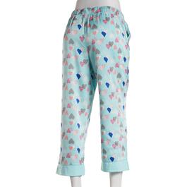 Plus Size MUK LUKS&#174; Wide Leg Floating Hearts Pajama Capris