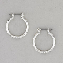 Design Collection Small Silver Hoop Earrings