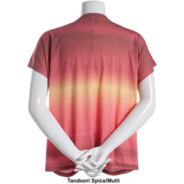 Plus Size Architect&#174; Extend Sleeve Knot Front Ombre Tee