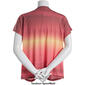 Petite Architect&#174; Extend Sleeve Knot Front Ombre Tee - image 2