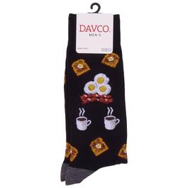 Mens Davco Breakfast All Over Socks