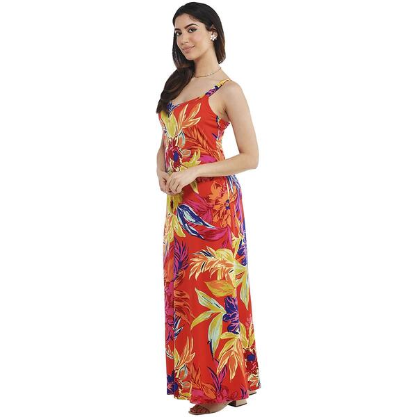 Womens MSK Sleeveless Floral Maxi Dress