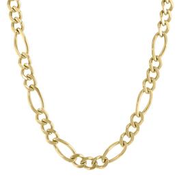 Mens Lynx Stainless Steel Figaro Chain Necklace