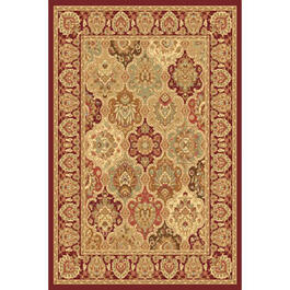 Rugs America&#40;tm&#41; New Vision Color Panel Rectangle Area Rug - Cherry